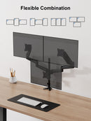 ErgoAV- Gas spring monitor mount for triple monitors