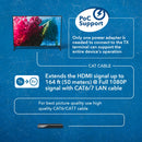 OREI 4K@30Hz 4:2:0 HDMI Extender Over Cat6/7 Ethernet LAN Cable – Up to 170 ft (51m) – IR Signal (EX-170C)