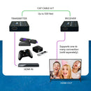 Orei EX-330-K HDMI Extender Signal Over Single CAT5e/CAT6 Ethernet Cable up to 330 feet (EX-330-K)