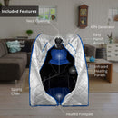 Durasage Health - Sauna personal con calefacción por infrarrojos, generador ionizador de aire, más de 5 niveles de temperatura y hasta 30 minutos de duración