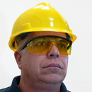 Framed Rectangular Safety Glasses with Side Shields for High Impact Protection