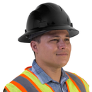 Casco de seguridad de ala completa con suspensión de 4 puntos