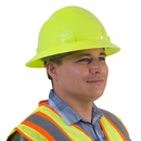 Casco de seguridad de ala completa con suspensión de 4 puntos