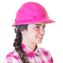 Casco de seguridad de ala completa con suspensión de 4 puntos - Colección PinkFit