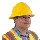 Casco de seguridad de ala completa con suspensión de 4 puntos