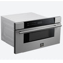 FORNO Capoliveri 30 Inch Stainless-Steel 1000 Watts Microwave Drawer 1.2 cu.ft.