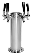 Torre de columna de 4" con cuatro grifos - Torre de columna de 4" con contacto totalmente de acero inoxidable 304