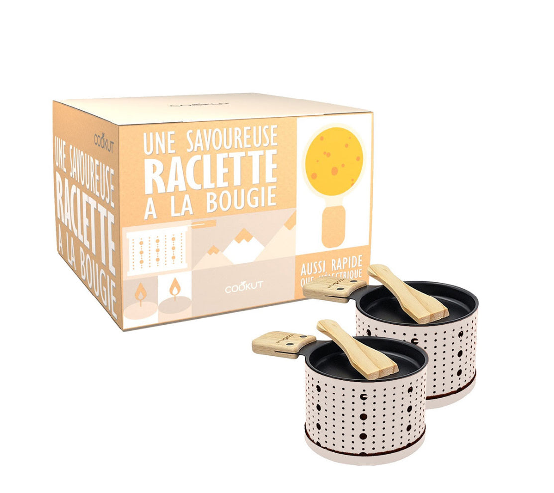 RACLETTE A LA BOUGIE POUR 2 PERSONNES crème