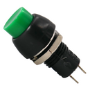 Interruptor pulsador verde