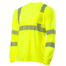 Camiseta de manga larga reflectante de seguridad de transferencia de calor de alta visibilidad