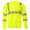 Camiseta de manga larga reflectante de seguridad de transferencia de calor de alta visibilidad
