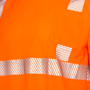 Camiseta de manga larga reflectante de seguridad de transferencia de calor de alta visibilidad
