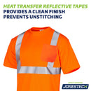 Hi-Vis Heat Transfer Reflective Safety Pocket Shirt