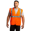Hi-Vis Mesh Safety Vest with 2” Reflective Strips and Pocket