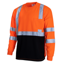 Hi-Vis Reflective Dirt-Concealing Safety Long Sleeve Shirt