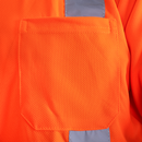 Hi-Vis Reflective Dirt-Concealing Safety Long Sleeve Shirt