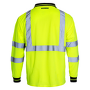 High Vis Reflective Safety Long Sleeve Polo Shirt