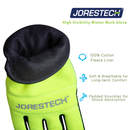 Guantes de seguridad de alta visibilidad con pantalla táctil y forro polar