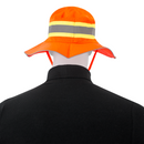 Sombrero de ala ancha de seguridad bicolor de alta visibilidad con cinta reflectante