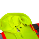 Sudadera con capucha de seguridad bicolor de alta visibilidad con espalda en X y bandas reflectantes