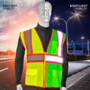 Hi-Vis Two Toned Mesh Safety Vest with 2” Reflective Strips and Pockets