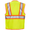 Hi-Vis Two Toned Mesh Safety Vest with 2” Reflective Strips and Pockets