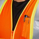 Hi-Vis Two Toned Mesh Safety Vest with 2” Reflective Strips and Pockets