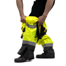 Pantalones de seguridad impermeables de alta visibilidad con rayas reflectantes