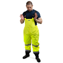 Pantalones de seguridad impermeables de alta visibilidad con rayas reflectantes