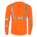 Camiseta de manga larga reflectante de seguridad de transferencia de calor de alta visibilidad