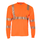 Camiseta de manga larga reflectante de seguridad de transferencia de calor de alta visibilidad