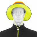 Sombrero de ala ancha de seguridad bicolor de alta visibilidad con cinta reflectante