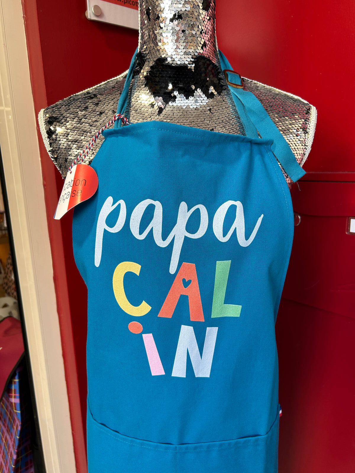 TABLIER EN 100% COTON PAPA CALIN