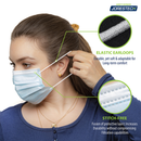 3-Layer Disposable Face Masks – Pack of 50
