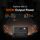 Jackery Explorer 500 V2 + 100W SolarSaga Solar Panel