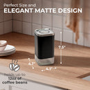Recipiente de almacenamiento de vidrio cuadrado de 340 ml, KF3021S