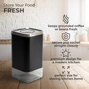 Recipiente de almacenamiento de vidrio cuadrado de 340 ml, KF3021S