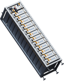 Sistema solar comercial de 240 kW - Kit solar trifásico de 480 V + 4 inversores Sol-Ark de 60 K y 480 V + 4 baterías de litio INDOOR Sol-Ark de 60 KW + 242 KW solares con montaje en suelo y cableado