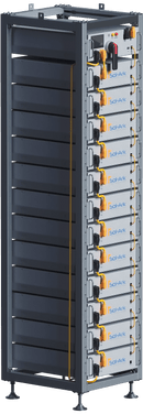 Sistema solar comercial de 240 kW - Kit solar trifásico de 480 V + 4 inversores Sol-Ark de 60 K y 480 V + 4 baterías de litio INDOOR Sol-Ark de 60 KW + 242 KW solares con montaje en suelo y cableado