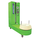Máquina enfardadora de equipaje con plataforma giratoria