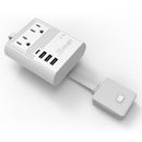 Adaptador de viaje internacional - Todo en uno - 3 USB - Diseño compacto (M8 Max)