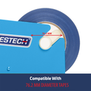 Selladora manual de bolsas con 10 rollos de cinta autoadhesiva azul de 3/8 pulg.