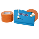 Selladora Manual de Bolsas con 10 Rollos de Cinta Autoadhesiva Naranja de 3/8"