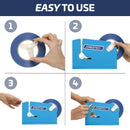Manual Bag Taper with 10 White Self-Adhesive 3/8” Tape Rolls