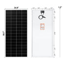 Rich Solar MEGA 200 MAX | Panel solar de 200 vatios y 24 voltios