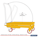Mesa elevadora de tijera móvil – 330 Lbs (150 kg)