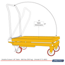 Mobile Scissor Lift Table – 660 Lbs (300 kg)