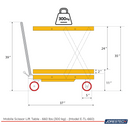 Mobile Scissor Lift Table – 660 Lbs (300 kg)