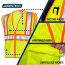 Chaleco de seguridad de malla bicolor preimpreso de alta visibilidad en lima