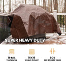 Lona de polietileno superresistente de 12' x 16' 